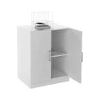 Armário De Escritório Salomão 2 Pt Branco