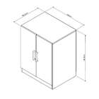 Armário De Escritório Salomão 2 Pt Branco