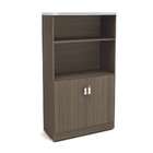 Armário De Escritório Tagetes 2 Pt Teca Itália 161 Cm