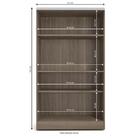 Armário De Escritório Tagetes 2 Pt Teca Itália 161 Cm