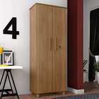 Armário De Escritório Torino 2 Pt Noce Bronze