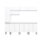 Armário De Lavanderia 7 Peças 10 Portas Athena Branco