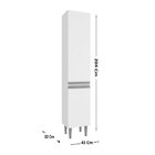 Armário De Lavanderia 7 Peças 10 Portas Athena Branco