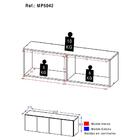 Armário De Lavanderia Aéreo Multiuso 4 Portas Multimóveis Mp5