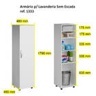 Armário De Lavanderia Multiuso 1333 Ilan Branco