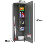 Armário De Lavanderia Multiuso Organizador Com Rodinhas - Pre