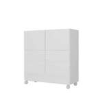 Armário De Lavanderia Perseu 2 Portas 4 Gavetas Branco - Movi