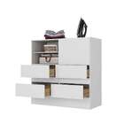 Armário De Lavanderia Teseu 1 Porta 4 Gavetas Branco - Moville