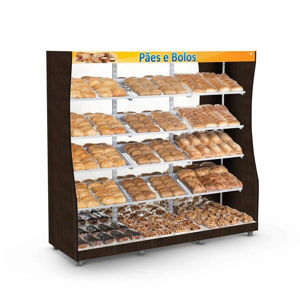 Armário De Pães Aberto Auto Serviço Padaria Supermercado Apas