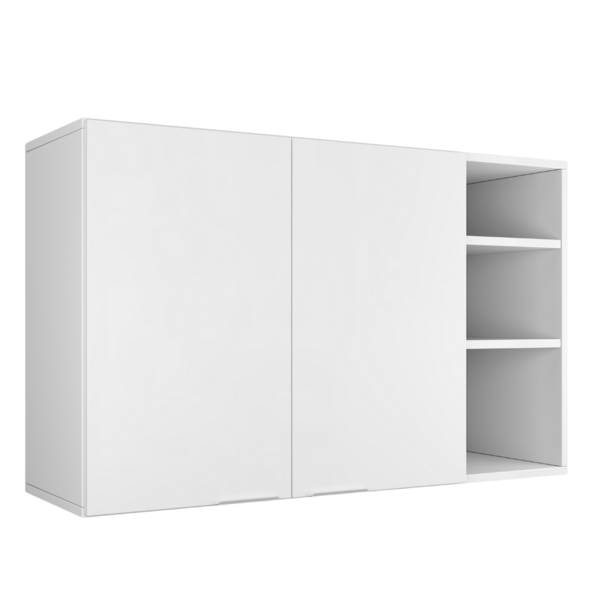 Armário de Parede Aéreo Cozinha Organizador Quarto Multiuso L