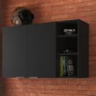 Armário de Parede Aéreo Cozinha Organizador Quarto Multiuso L