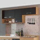 Armário De Parede Para Cozinha 2 Peças Mel Grafite Bélgica Ca