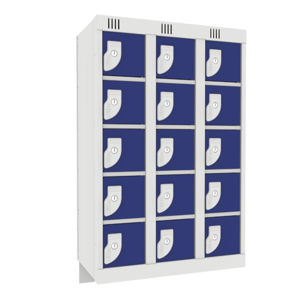 Armário De Parede Para Pequenos Volumes Com 15 Portas Em Aço