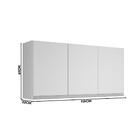 Armário De Parede Para Quarto 3 Portas Branco Karen Peternella