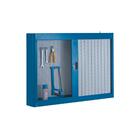 Armário De Parede Pequeno Com Painel De Aço E Persiana Em Pvc