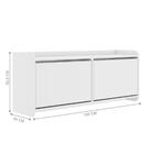 Armário De Sapatos 2 Portas Sampdoria Branco