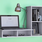 Armário De Suporte Escritório Home Office Multiuso Branco Com