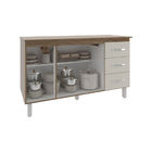 Armário Deise Cozinha Gabinete De Pia 150 Cm Savana Off White