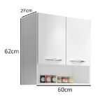 Armário Duas Portas De Parede Aéreo Cozinha Multiuso Branco