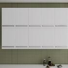 Armário Duplo Aéreo Com 10 Portas Irlanda Branco Casa Mobilia