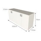 Armário Duplo Baixo Infantil Corp  Branco