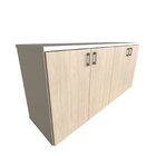 Armário Duplo Baixo Infantil Corp  Branco/geneve