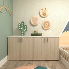 Armário Duplo Baixo Infantil Corp  Branco/geneve