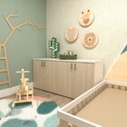 Armário Duplo Baixo Infantil Corp  Branco/geneve