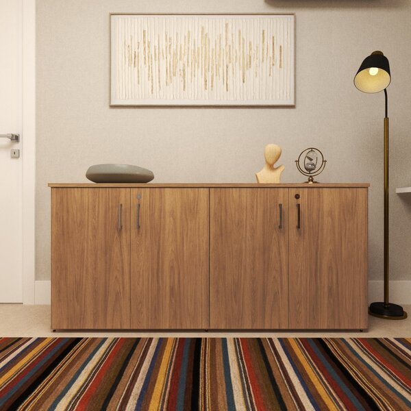 Armário Duplo Baixo Para Escritório 4 Portas Corp 25