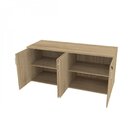 Armário Duplo Baixo Para Escritório 4 Portas Corp 25