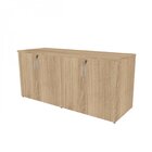 Armário Duplo Baixo Para Escritório 4 Portas Corp 25