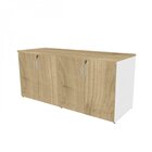 Armário Duplo Baixo Para Escritório 4 Portas Corp 25