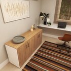 Armário Duplo Baixo Para Escritório 4 Portas Corp 25