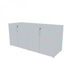 Armário Duplo Baixo Para Escritório 4 Portas Corp 25