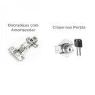 Armário Duplo Baixo Para Escritório 4 Portas Corp 25