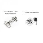 Armário Duplo Baixo Para Escritório 4 Portas Corp 25 Bramov M