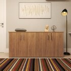 Armário Duplo Baixo Para Escritório 4 Portas Corp 25 Bramov M