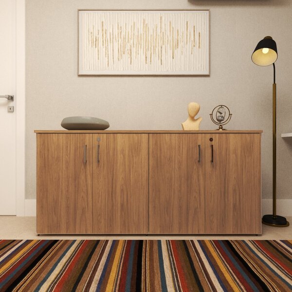 Armário Duplo Baixo Para Escritório 4 Portas Corp 25 Bramov M