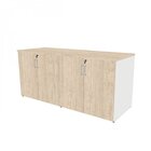 Armário Duplo Baixo Para Escritório 4 Portas Corp 25 Bramov M