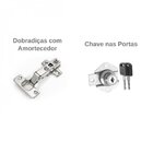 Armário Duplo Baixo Para Escritório 4 Portas Corp 25 Bramov M