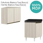 Armario E Balcao Canto Obliquo 75cm Mdf Kali Nicioli