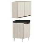 Armario E Balcao Canto Obliquo 75cm Mdf Kali Nicioli