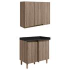 Armario E Balcao Canto Reto 89cm Mdf Kali Nicioli