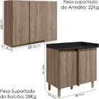 Armario E Balcao Canto Reto 89cm Mdf Kali Nicioli