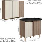 Armario E Balcao Canto Reto 89cm Mdf Kali Nicioli