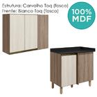 Armario E Balcao Canto Reto 89cm Mdf Kali Nicioli