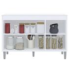 Armário E Balcão Gabinete Para Pia 120cm Com Tampo 3 Portas M