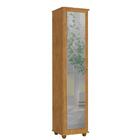 Armário E Sapateira Multiuso Marrie Com Espelho 1 Porta Natur