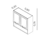 Armário Em Aço 80cm 2 Portas Com Nicho New Premium Itatiaia G