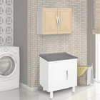 Armário Em Aço Dellas Com 2 Portas Sem Vidro - Bege